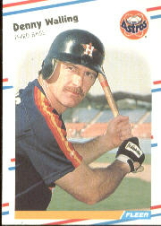 1988 Fleer Baseball Cards      458     Denny Walling